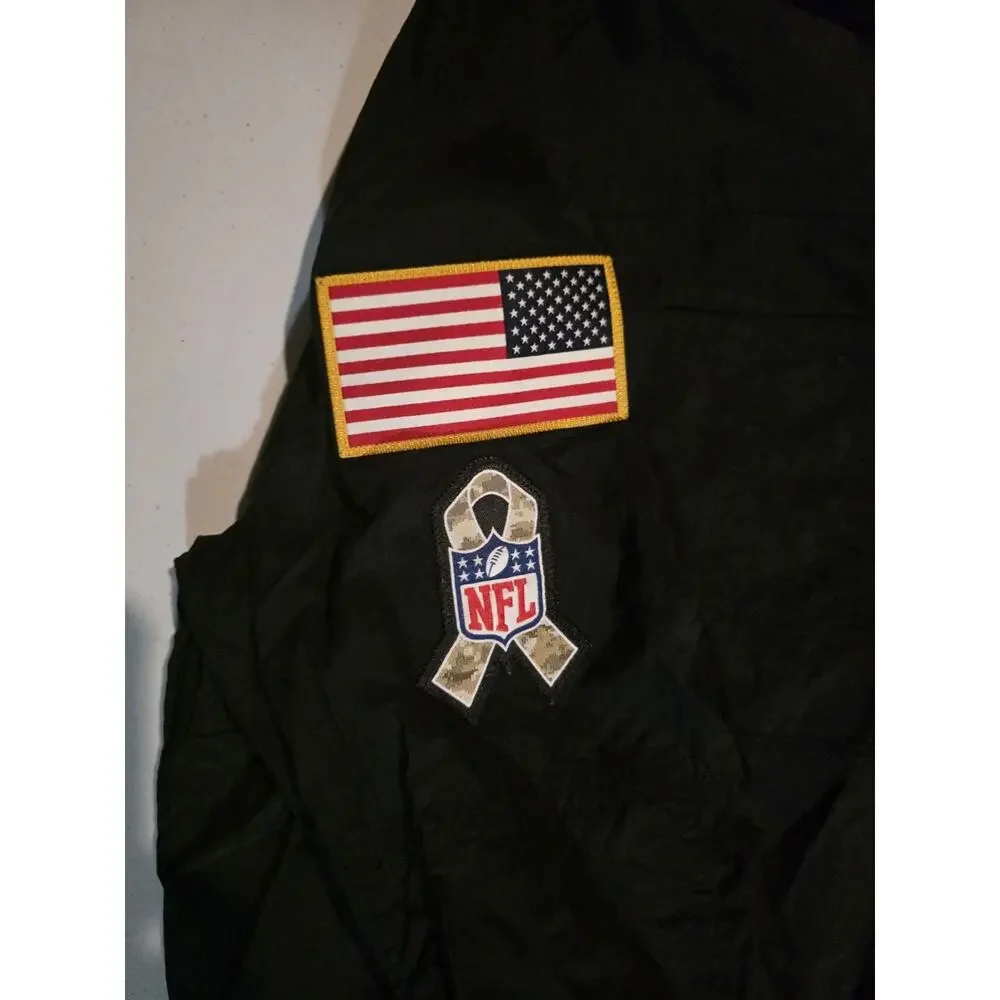2020 Nike Philadelphia Eagles Windbreaker Jacket Salute to Service Full Zip L